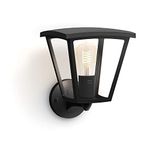 Philips Hue Inara White Smart Light Wall Lantern. (Black) for Outdoor Smart Home Lighting, Patio, Terrace and Garden