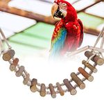 bird rope ladder,Rope Ladder Bird Toy bird ladder rope Naturals Rope Wooden Ladder Bird Toy Swing Ladder Toy for Parrots Pet Hamster Bird Bird Parrot Toys Ladders Swing Chewing Toys Hanging Pet Bird Cage Accessories