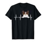 Funny Dog Heartbeat For Papillon Lovers T-Shirt