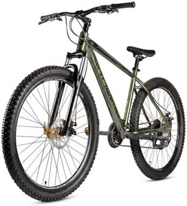 Cradiac Alpha LITE 21 Speed Aluminium Cycle 29 T 21 Speed Gear Bicycle for Men with Front Lockout Suspension & Dual Disc Brake Mountain Bike | Ideal for 15+ Years, Unisex, Frame Size : 18 inch