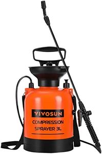 VIVOSUN 0.8-Gallon Pump Pressure Sprayer, Pressurized Lawn & Garden Water Spray Bottle with Adjustable Shoulder Strap, for Spraying Plants, Garden Watering and Household Cleaning