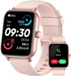 Smart Watch for Men Women with Bluetooth Call,Alexa Built-in,1.8" DIY Dial Fitness Tracker with Heart Rate Sleep Monitor 100 Sports Modes IP68 Waterproof Smartwatch for Android iOS(Pink)