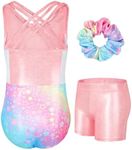 JiAmy 3Pcs Gymnastics Leotards for 