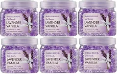 SMELLS BEGONE Odor Eliminator Gel Beads - 12 oz, Pack of 6 - Eliminates Odor in Bathrooms, Cars, Boats, RVs & Pet Areas - Air Freshener - Made with Essential Oils - Lavender Vanilla Scent