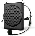 Norwii Mini Voice Amplifier Microphone Headset, 3 Hours Quick Charging and up to 30 Hours Play, Personal Voice Amplifier Portable Speaker Mic for Teachers, Training, Tour Guide, etc (Black)