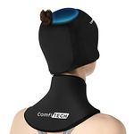 ComfiTECH Cold Cap with Top Coverage & Neck Ice Pack Wrap Gel, Head Ice Hat & Cervical Ice Pack for Neck, Care Package for Head & Neck, Black