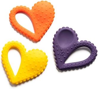 Special Supplies Teether Heart Spoon Oral Motor Therapy Tools, Textured Stimulation and Sensory Input Treatment for Babies and Toddlers, BPA Free Silicone, Dual Use Spoon Plus Teether