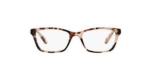 Ralph by Ralph Lauren Women's RA7044 Prescription Eyewear Frames, Shiny Light Pink Tortoise/Demo Lens, 52 mm