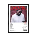 CodersParadise Kendric Lamar-Damn Wall Poster Frames | Aesthetic A4 Album Poster Frames For Home, Living Room, Bedroom and Office | Wall Frames Artworks | Hanging Theme Posters