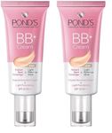 POND'S BB+ Cream, Instant Spot Coverage + Light Make-up Glow, Ivory 30g (Pack of 2)