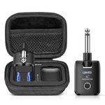 LEKATO Wireless Guitar System with Charging Case, Guitar Transmitter Receiver with 18H Playtime, Rechargeable Cordless Guitar Jack with Portable Storage Bag for Electric Instruments (WS 300)