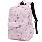 Cat School Backpack for Girls Womens, School Bags Collge Bookbags Laptop Backpacks for Kids Teens Adults (Pink)