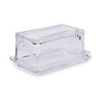 Sur La Table Glass Butter Dish , Clear