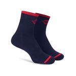 Nivia No Sweat Court Socks, Cotton, Elastic, Unisex, Full Calf Socks (Navy)