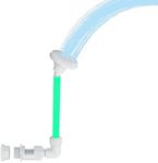 Ainkter Pool Fountain for Above & Inground Pools – 360° Adjustable Pool Waterfall, Pool Sprinkler Fountain with 4 Spray Modes, Green Glow-in-The-Dark Riser – Swimming Pool Cooler & Pool Accessories