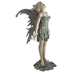 Design Toscano Spirit of The Wind Fairy Outdoor Garden Statue, 68.5 cm, Polyresin, Two Tone Stone