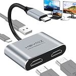 HEYMIX USB C to Dual HDMI Adapter, 