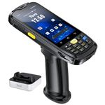 Tera Android Barcode Scanner PDA: Android 10 PDA with Charging Cradle Pistol Grip Qualcomm CPU Zebra SE4710 Handheld Rugged Bar Code Reader for WMS Model P160