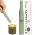 The USB Lighter Company Electric Lighter - The Motli Light with LED Flashlight & Rechargeable Battery - Long Neck, Flameless, Windproof with Electronic Arc Tesla Coil for Candles, Camping, & BBQ