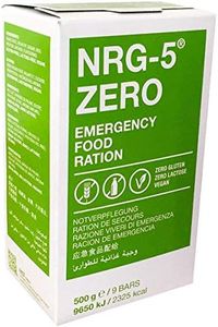 NRG-5 Zero - Tratamiento de emergencia sin gluten, 500 g, 5 x 9 barritas de supervivencia, equipamiento básico como EPA