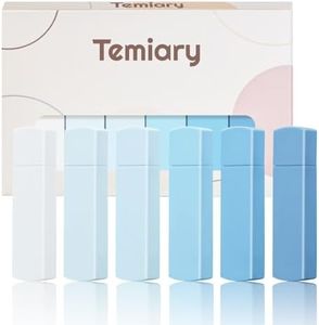 Temiary 6Pcs Mini White Correction Tapes, Quick Dry Smooth Pull Out for Writing, Aesthetic Cute Correction Tape Set Easy To Use for Students School Office Supplies (Blue)