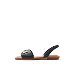 ALDO Women's Agreinwan Flat Sandal, Black, 4 UK