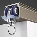 Outdoor Gazebo Patio Door Sliding Curtain Track System, 1m 2m 3m 4m 5m 6m 8m 10m 15m Curtain Rails and Fittings for Front Door/Heavy Curtains/Bay Window (Color : Ceiling Mount, Size : 3.5m/11.5ft