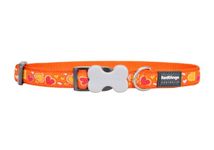 Red Dingo Dog Collar - Breezy Love Orange - Small