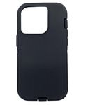 Replacement Rubber Outer Skin Compatible with iPhone 14 Pro Max Otterbox Defender Series Case (Black)