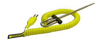 Cooper-Atkins 50336-K Type K DuraNeedle Thermocouple Probe with Polyurethane Jacket Cable, -40 to Plus 500 Degrees F Temperature Range