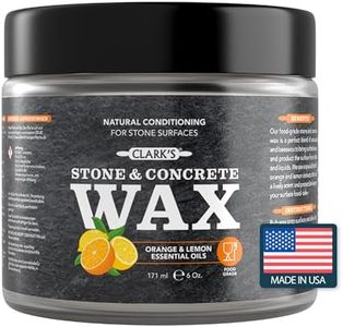 CLARK'S Soapstone Slate and Concrete Wax (177ml) | Enriched with Lemon & Orange Oils | Made with Natural Beeswax and Carnauba Wax | Stone Countertop Wax
