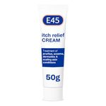 E45 Itch Relief Cream 50 g – Anti Itch Cream for Skin Irritation – Non-Greasy E45 Cream to Relieve Itching – Eczema Dermatitis Cream – Instantly Soothes and Calms Skin - E45 for Itching