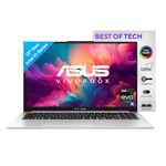 ASUS Vivobook S 15 OLED (2023), Intel Core EVO i9-13900H 13th Gen, 15.6" (39.62 cm) 2.8K 120Hz OLED, Thin & Light Laptop (16GB/1TB SSD/Iris Xe/Win 11/Office 2021/75WHr/Silver/1.7 kg) S5504VA-MA953WS