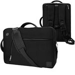 Black 3 in 1 Convertible Laptop Backpack Messenger Shoulder Bag 15 15.6 inch for Apple MacBook Pro 15 inch