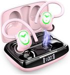 Wireless Earbuds, Wireless Headphones Running Bluetooth 5.3 Headphones with Dual Mic, In Ear Wireless Earphones Noise Cancelling Ear buds Sport Earhook IP7 Waterproof, 48H Stereo Headset, USB-C