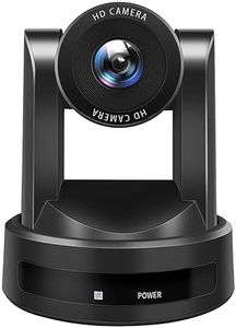 WERPOWER ROCWARE PTZ Camera with USB Outputs,10X Optical Zoom,Live Streaming Camera for Broadcast,Conference,Events,Church and Scho.