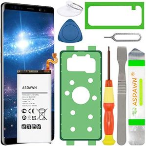 Galaxy Note 9 Battery Replacement, EB-BN965ABU Battery for samsung Galaxy Note 9 SM-N960 N960U/U1/A/T/P/V/R4/W/F with Repair Tool Kit+Back Cover Adhesive+Battery Adhesive+Installation Instruction