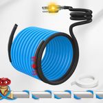 MAXKOSKO Pipe Heat Cable for Pipe Freeze Protection, Self-Regulating Heat Trace Cable for Metal and Plastic Home Pipes, Energy-Saving Water Pipe Heat Cable Keeps Water Flowing at -40 °F, 30 Ft 120 V