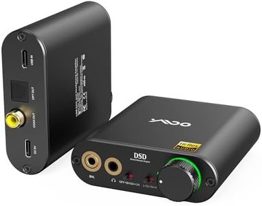 YMOO DS400+ HiFi Headphone Amplifier USB DAC Decoding Format for 768K/32Bit DSD512 Audio, Compatible with 3.5mm/4.4 mm BAL/Optical/Coaxial Output for Windows 7/10/Android/iOS