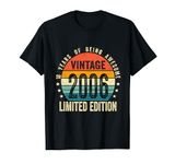 Vintage 2006 Funny 18 Years Old Boys and Girls 18th Birthday T-Shirt