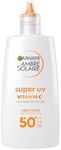 Garnier Ambre Solaire Daily UV Fluid, SPF50+, Corrects & Prevents Dark Spots, Boosts Glow, Invisible Finish, Super UV Vitamin C, 40ml
