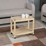 Nilkamal CENTBL2 Contemporary Center Trolley Coffee Table/Tea Table/Teapoy for Home/Living Room/Office & Outdoor. (Plastic)