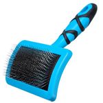 GROOM PROFESSIONAL Curved Firm Slicker Dog Brush - Dog Grooming Brush - Dematting Brush for Dogs - Long & Short Pins - Perfect for Removing Matts & Tangles - Professional Quality - Medium
