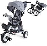 JMMD Baby Tricycle, 7-in-1 Folding 