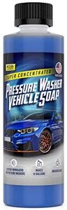 Mission Automotive Concentrated Pressure Washer Car Wash Soap for Vehicle Cleaning 8oz Makes 12 Gallons - Made in the USA - For Pressure Washers