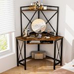 Giantex Corner Desk with Hutch, Spa