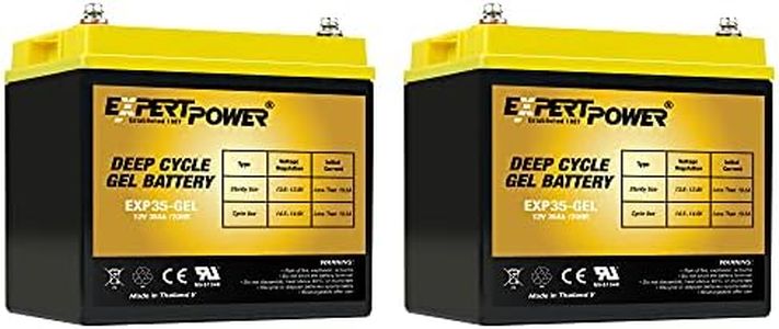 2 Pack 12 Volt 35AH Rechargeable Gel Type Deep Cycle Battery ExpertPower