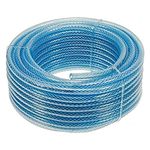 HOSEMART PVC Plastic Braided 3/4" Inch 30 Meter Heavy Duty Industrial Grade Garden Hose Flexible Water Pipe Durable Hose Working Pressure 12 Bars