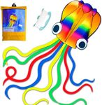 Huge Rainbow Soft Octopus Kite for