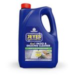 Jeyes 4-in-1 Patio and Decking Power, Outdoor Cleaner for Patios, Paths, Driveways, Stone & Concrete, 4 Litres (Packaging may vary)